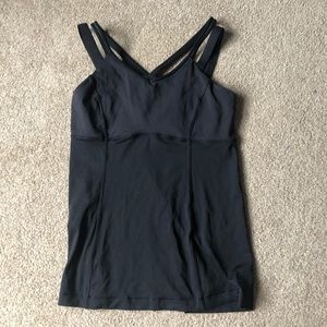 Size 6/8 black Lululemon tank top